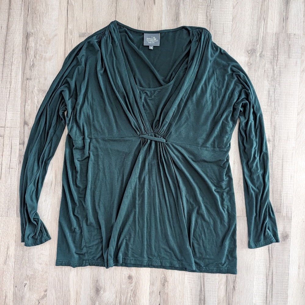 Teal Long Sleeve nursing Top shirt